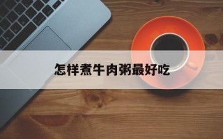 怎样煮牛肉粥最好吃