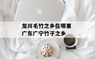 龙川毛竹之乡在哪里 广东广宁竹子之乡