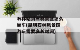 石林站到石林景区怎么坐车(昆明石林风景区游玩需要多长时间)