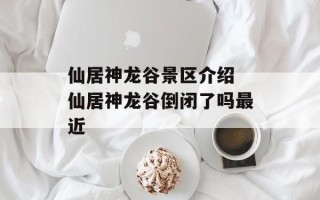 仙居神龙谷景区介绍 仙居神龙谷倒闭了吗最近