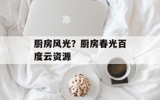 厨房风光？厨房春光百度云资源