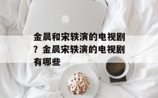 金晨和宋轶演的电视剧？金晨宋轶演的电视剧有哪些