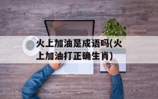 火上加油是成语吗(火上加油打正确生肖)