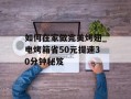 如何在家做完美烤翅_电烤箱省50元提速30分钟秘笈
