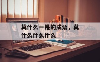 莫什么一是的成语，莫什么什么什么