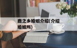 鹿之乡婚姻介绍(介绍婚姻所)