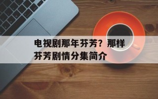 电视剧那年芬芳？那样芬芳剧情分集简介