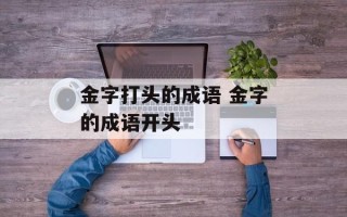 金字打头的成语 金字的成语开头