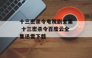 十三密杀令电视剧全集 十三密杀令百度云全集迅雷下载