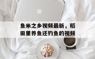鱼米之乡视频最新，稻田里养鱼还钓鱼的视频