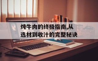 炖牛肉的终极指南,从选材到收汁的完整秘诀