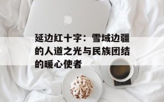 延边红十字：雪域边疆的人道之光与民族团结的暖心使者