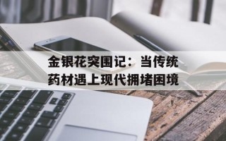 金银花突围记：当传统药材遇上现代拥堵困境