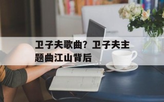 卫子夫歌曲？卫子夫主题曲江山背后
