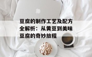 豆腐的制作工艺及配方全解析：从黄豆到美味豆腐的奇妙旅程
