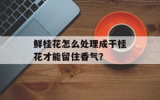 鲜桂花怎么处理成干桂花才能留住香气？