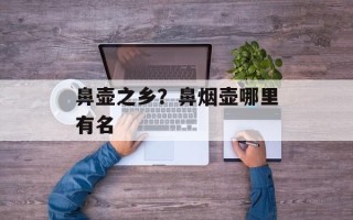 鼻壶之乡？鼻烟壶哪里有名