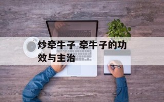 炒牵牛子 牵牛子的功效与主治