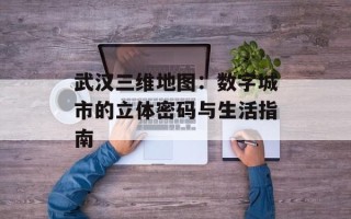 武汉三维地图：数字城市的立体密码与生活指南
