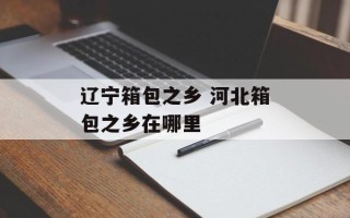 辽宁箱包之乡 河北箱包之乡在哪里