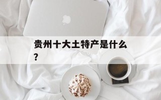贵州十大土特产是什么？