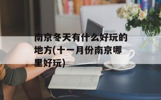 南京冬天有什么好玩的地方(十一月份南京哪里好玩)