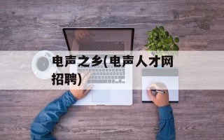 电声之乡(电声人才网招聘)