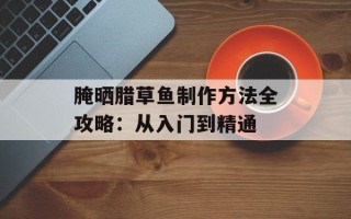 腌晒腊草鱼制作方法全攻略：从入门到精通