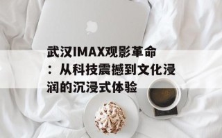 武汉IMAX观影革命：从科技震撼到文化浸润的沉浸式体验