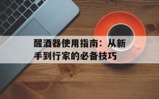 醒酒器使用指南：从新手到行家的必备技巧