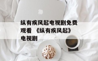 纵有疾风起电视剧免费观看 《纵有疾风起》电视剧