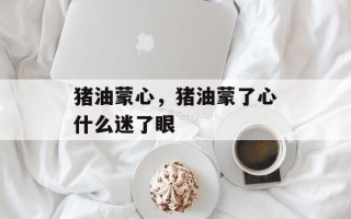 猪油蒙心，猪油蒙了心什么迷了眼