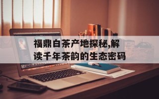 福鼎白茶产地探秘,解读千年茶韵的生态密码