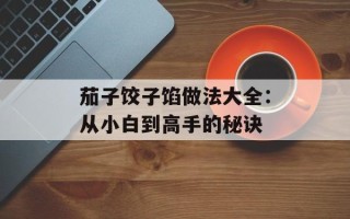 茄子饺子馅做法大全：从小白到高手的秘诀