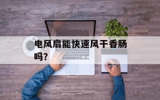 电风扇能快速风干香肠吗？