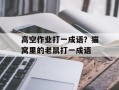 高空作业打一成语？猫窝里的老鼠打一成语