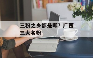 三粉之乡都是哪？广西三大名粉