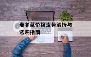 麦冬草价格走势解析与选购指南