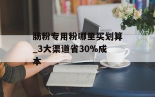 肠粉专用粉哪里买划算_3大渠道省30%成本