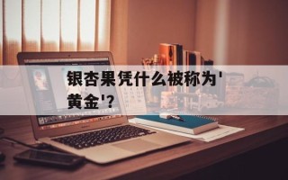 银杏果凭什么被称为'黄金'？