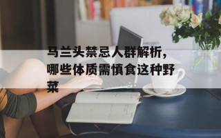 马兰头禁忌人群解析,哪些体质需慎食这种野菜