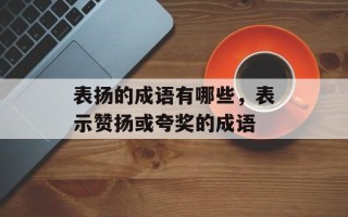 表扬的成语有哪些，表示赞扬或夸奖的成语
