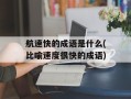 航速快的成语是什么(比喻速度很快的成语)