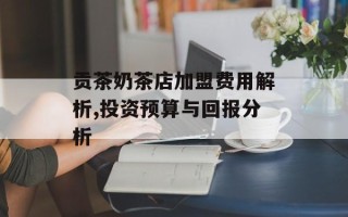 贡茶奶茶店加盟费用解析,投资预算与回报分析