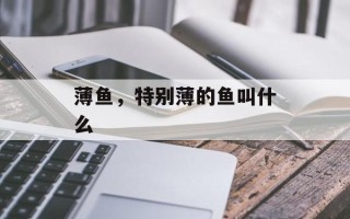 薄鱼，特别薄的鱼叫什么