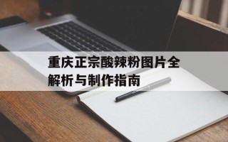 重庆正宗酸辣粉图片全解析与制作指南
