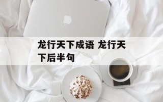 龙行天下成语 龙行天下后半句