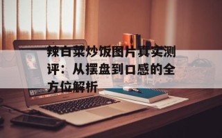 辣白菜炒饭图片真实测评：从摆盘到口感的全方位解析