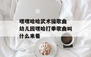 嘿嘿哈哈武术操歌曲 幼儿园嘿哈打拳歌曲叫什么来着