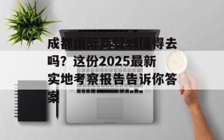 成都国际商贸城值得去吗？这份2025最新实地考察报告告诉你答案
